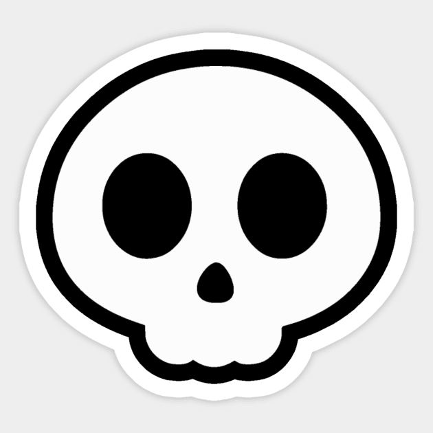 Cute Skull Sticker by jverdi28